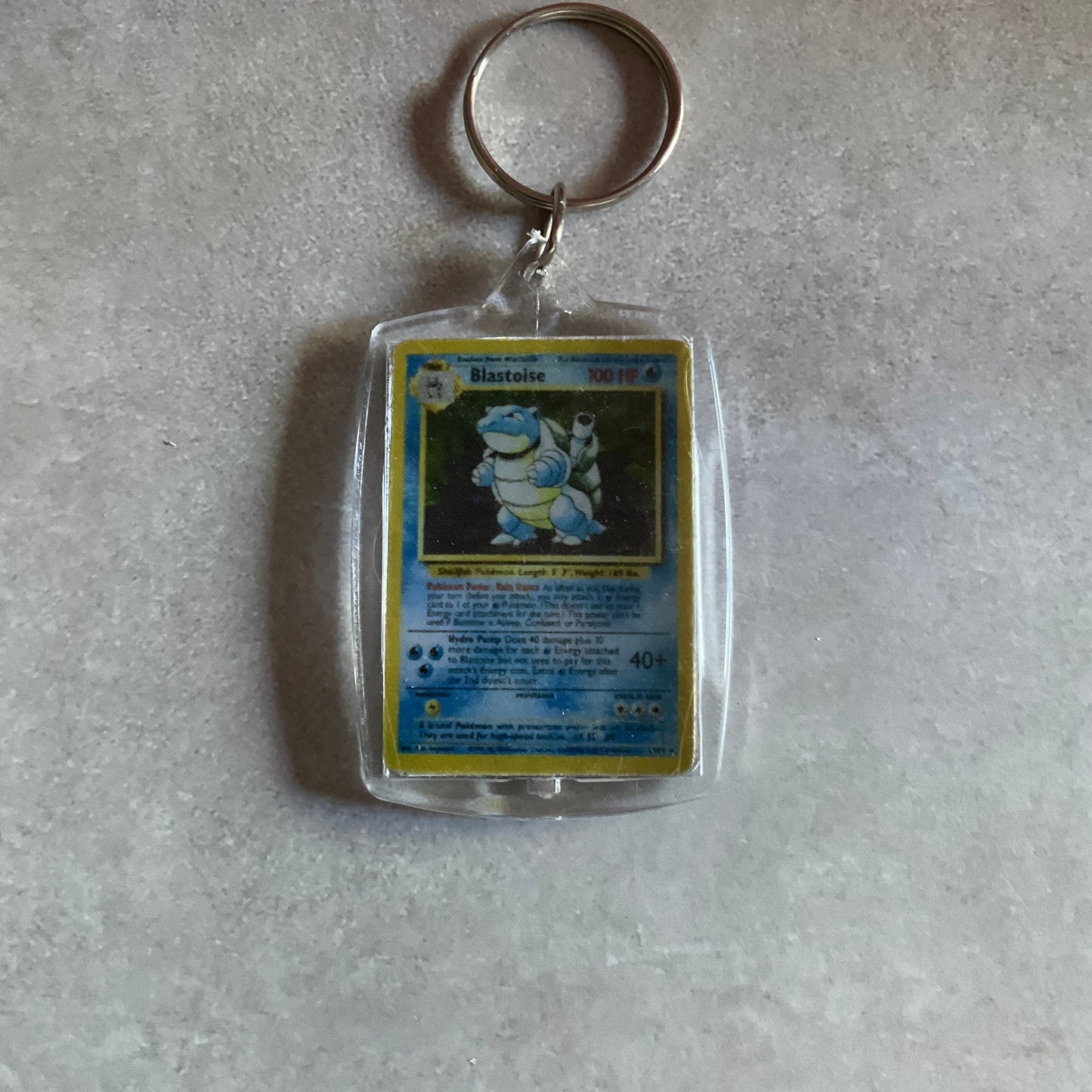 Holographic Pokemon Card Keychain
