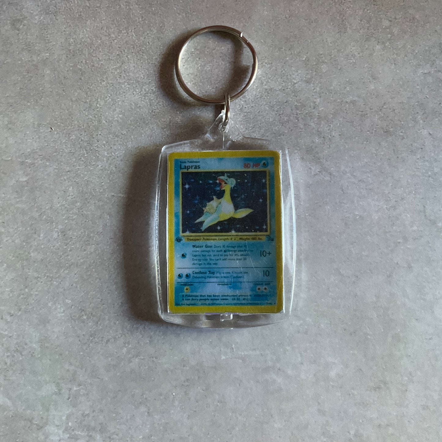 Holographic Pokemon Card Keychain