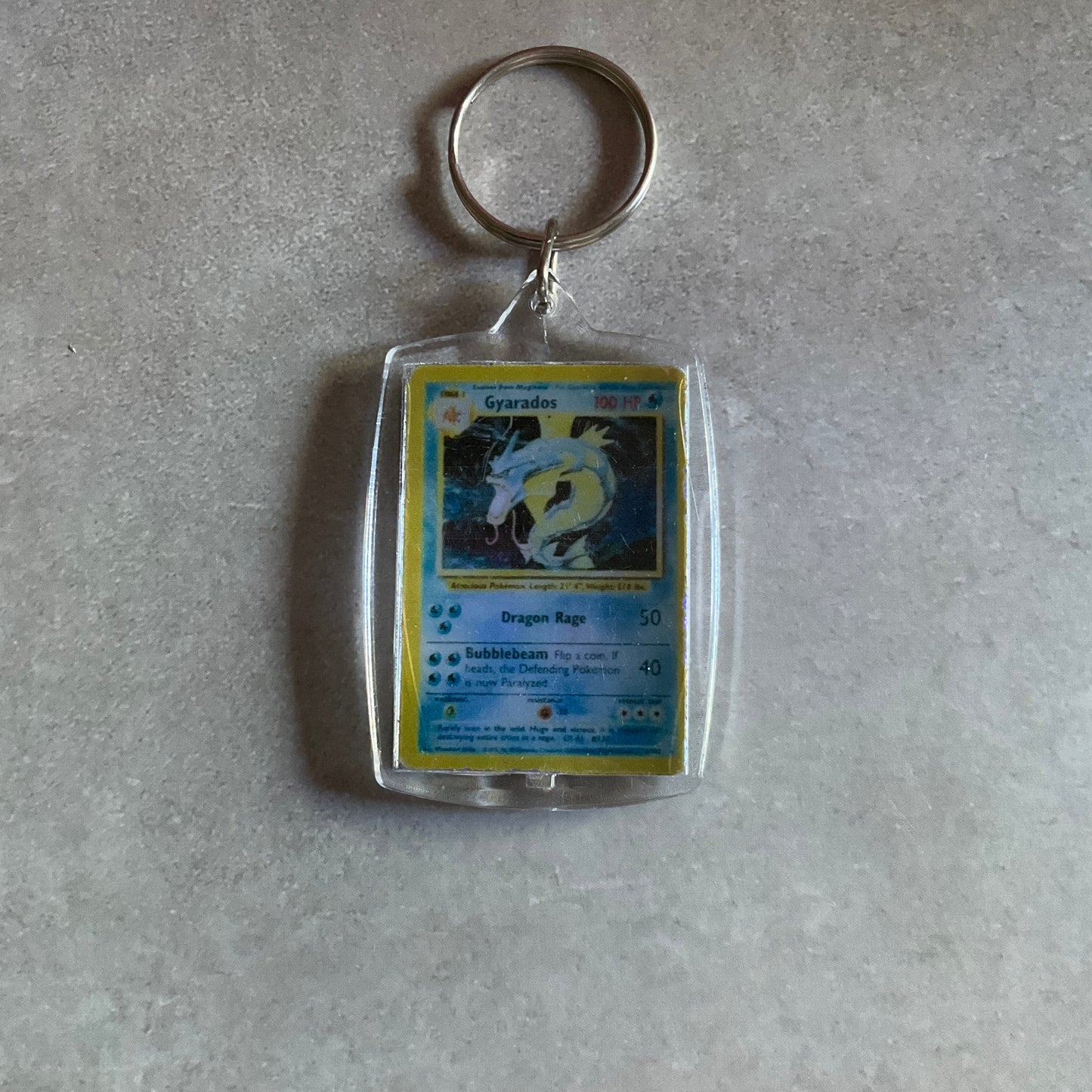 Holographic Pokemon Card Keychain