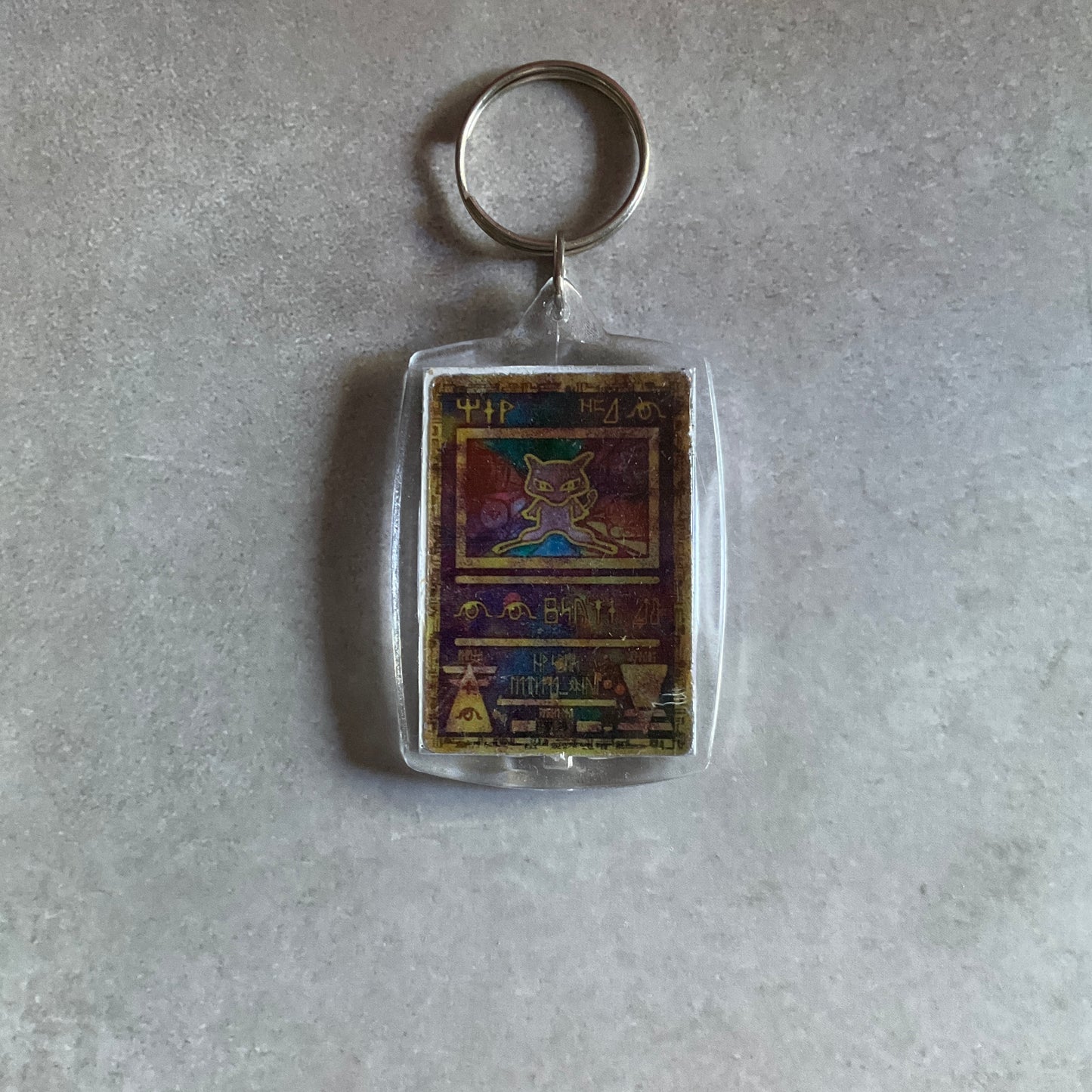 Holographic Pokemon Card Keychain