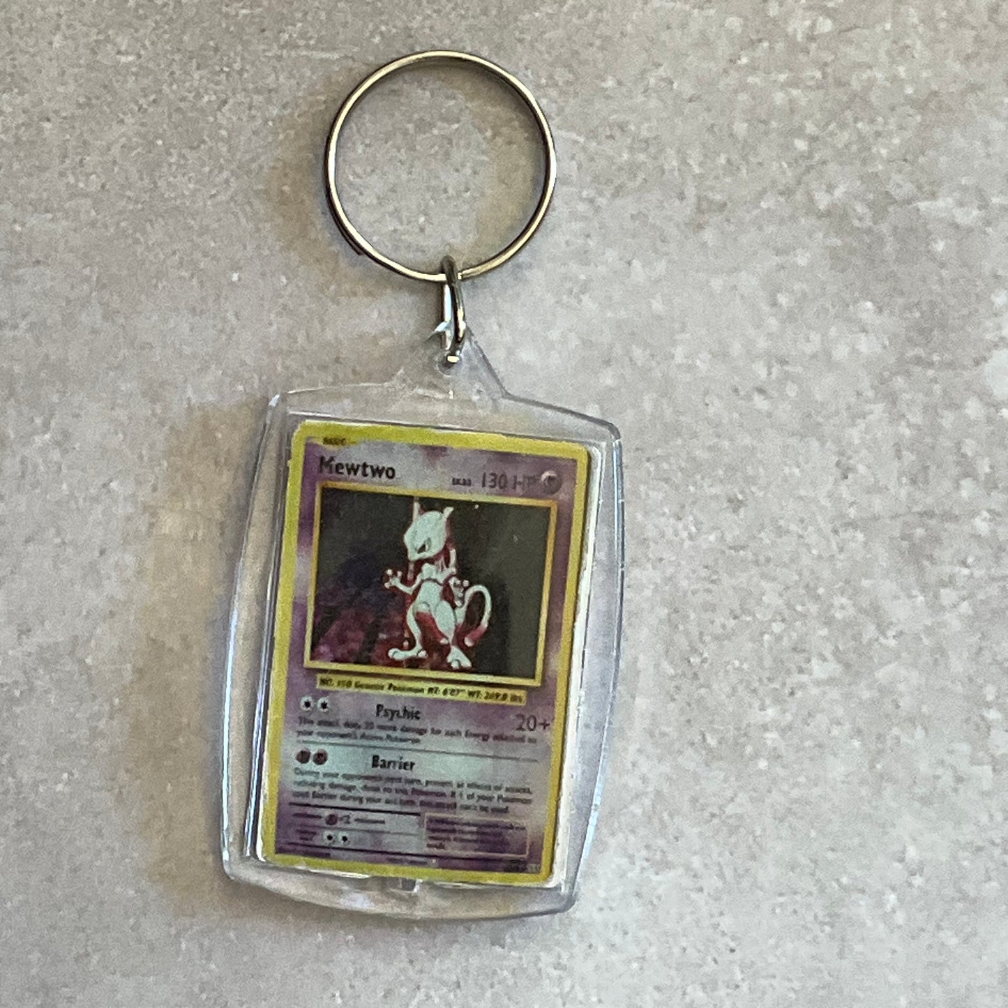 Holographic Pokemon Card Keychain